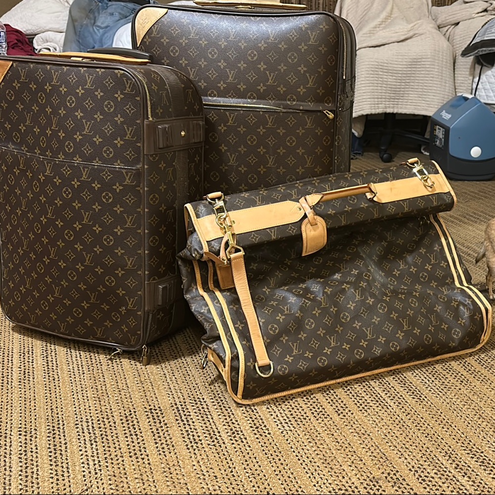 Louis Vuitton Brown Monogram Luggage Set